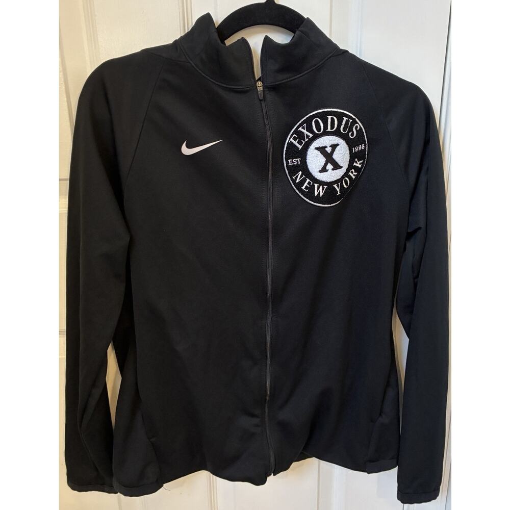 Nike Dri-FIT Exodus New York Basketball Jacket Womens M EYBL Team Issued Zip Up